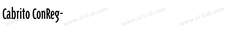 Cabrito ConReg字体转换